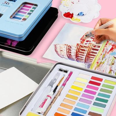 Watercolor Paint Sets 36/48 Colors Giorgione Watercolour Water Color Pigment Oil Paints School Painting Drawing Art Supplies