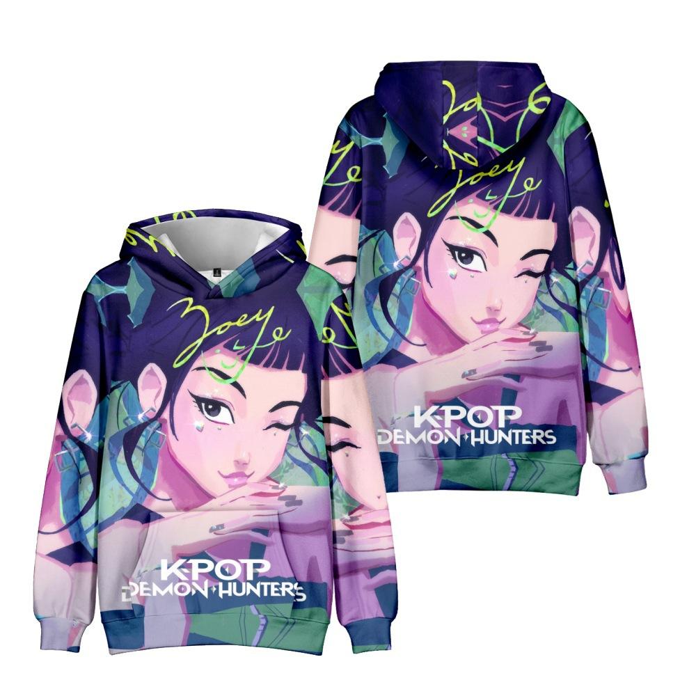 20 Kolorów KPop Łowcy Demonów Anime Bluzy Męskie i Damskie Hip-hop Sportowy Pulower Bluza