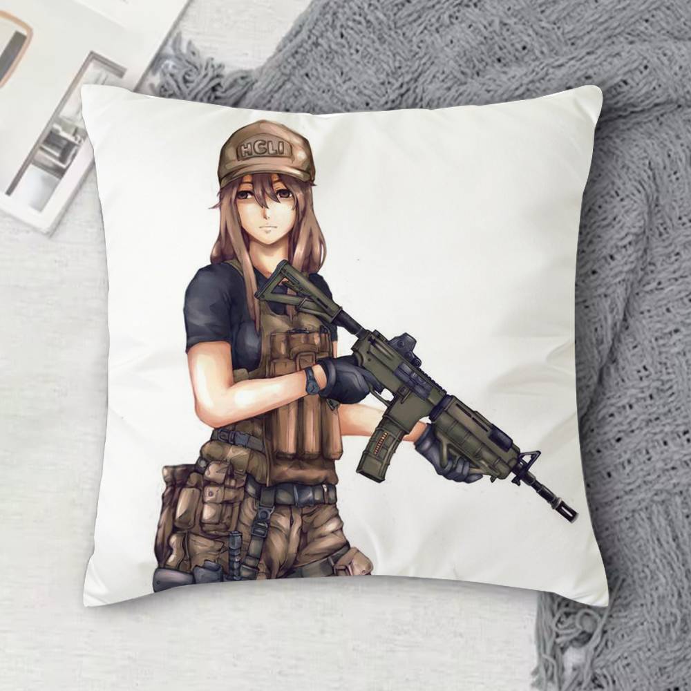 

JJormungand Doublesided Printed Square Decorative Cushion Cover for Sofa Living Room Home Decor 30x30 cm