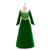 Princess Fiona Green Shrek Cosplay Dress for Stage Performance