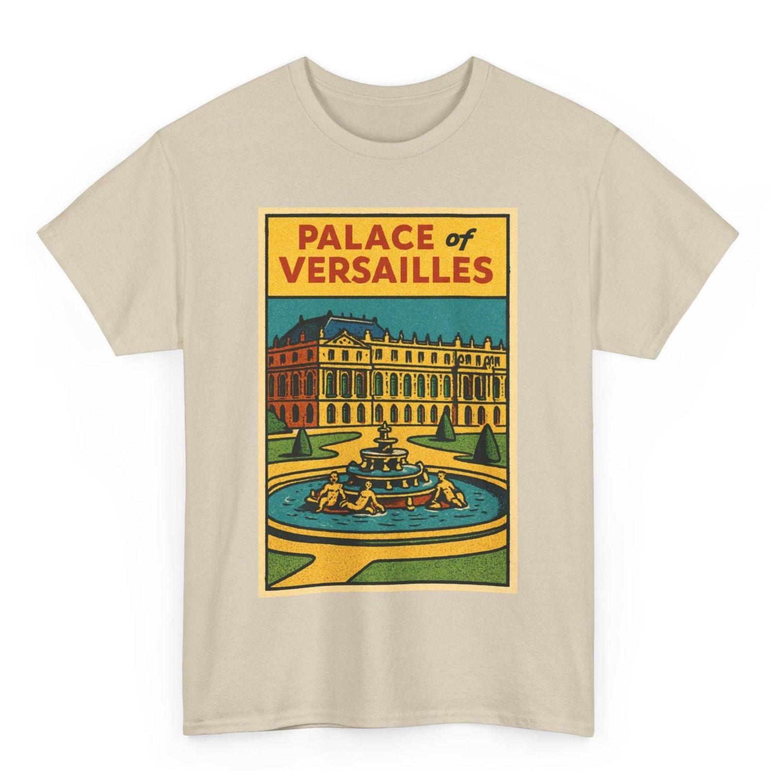 Versailles Palace T-Shirt: Retro Comic France Graphic Tee 4XL