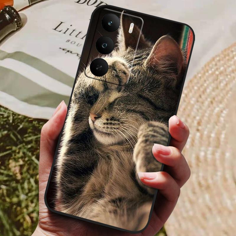 For OPPO Realme C71 Case Soft Silicone Luxury Shockproof Cover for Realme C73 TPU Coque Cute Cat Funda Shell RealmeC71 4G Global