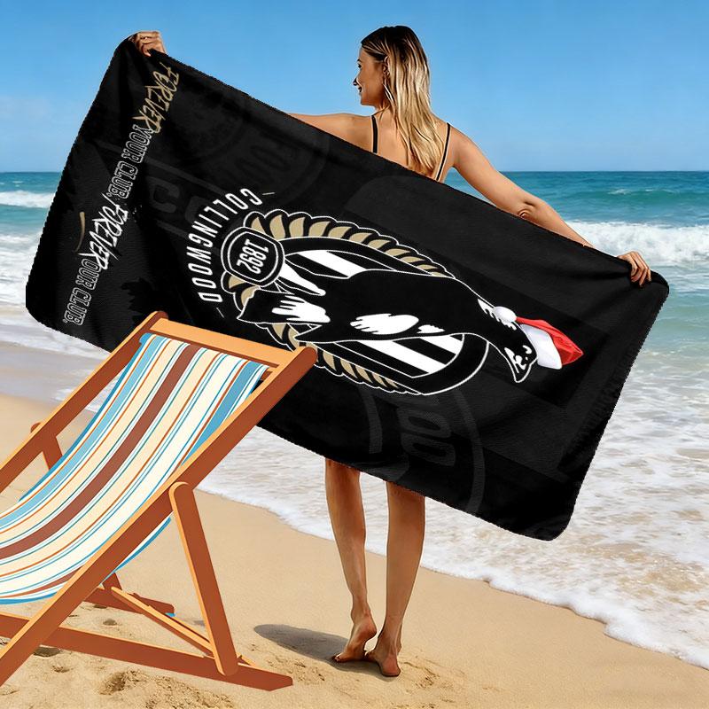 Magpies Forever Print Beach Towel, Large Soft Quick Dry Towel for Beach Camping Swimming