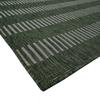 Living Room Rug Jute Look Pattern Lines Green 133x170