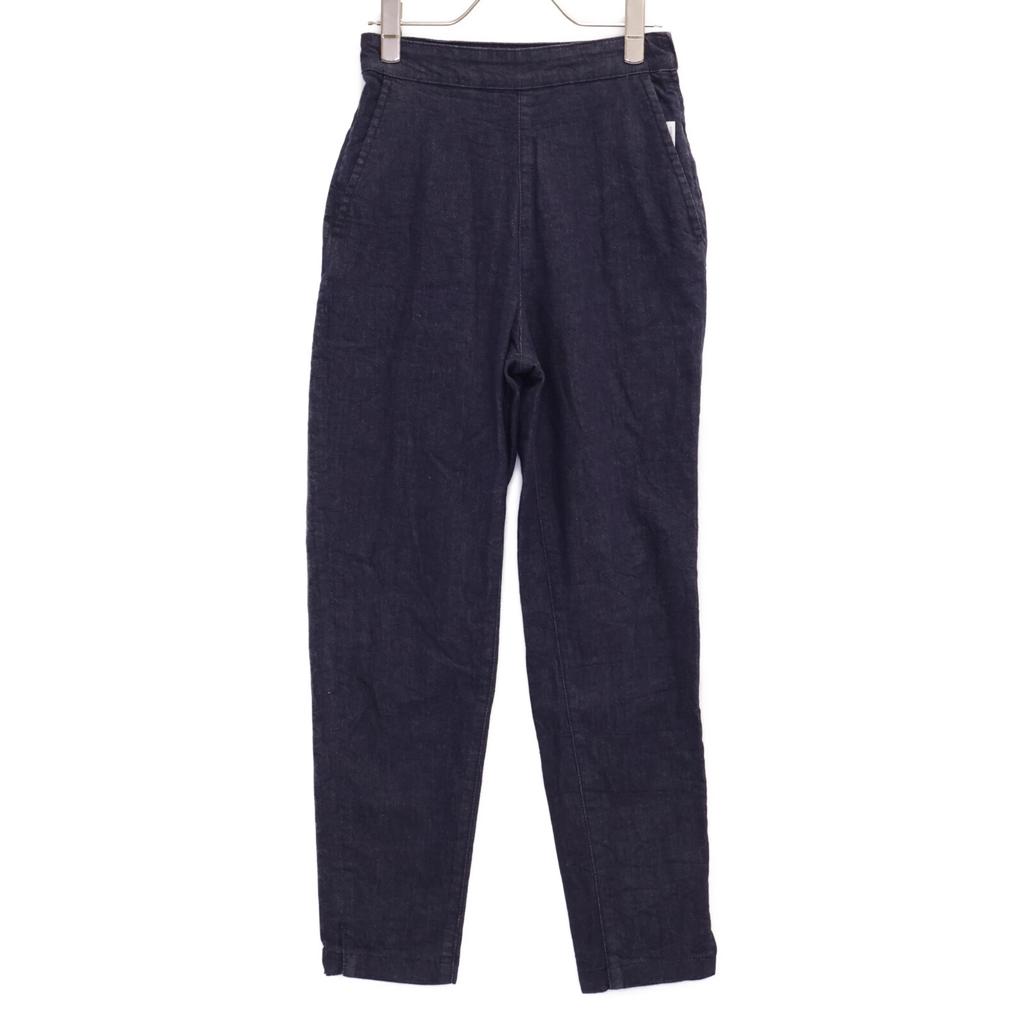 YANUK X Kahori Higuchi 57152511 Cropped Tapered Denim Pants/ Bottoms XS IndigoUsed