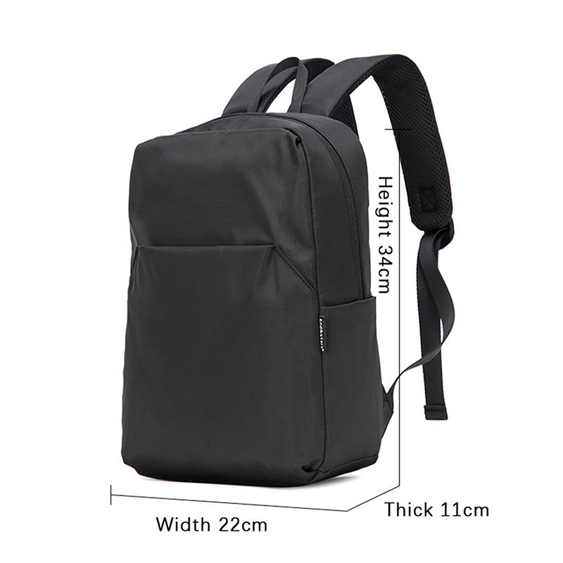 Mini Black Men'S Backpack School Bag For Man Small Simple Leisure Travel Waterproof Backpacks