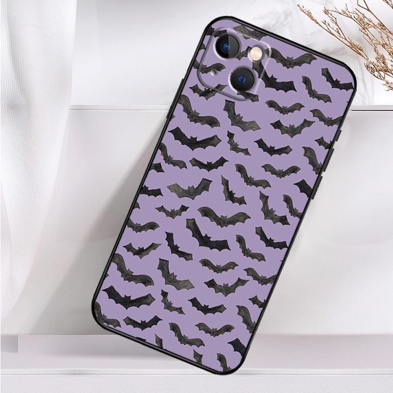 Halloween Vampire Bats Shockproof Case For iPhone 17 15 16 Pro Max 11 14 Plus 12 13 Mini 16e 17 Air Phone Cover