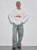 Loose personality popular niche chic design sense printing autumn new cotton t-shirt hiphop