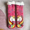 Thermal Fluffy Sock Women Panda Winter Warm Plush Non Slip Home Sleeping Soft Female Floor Grip Fuzzy Slipper Sock Short Funny