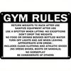 Vintage Metal Gym Sign Workout Rules Poster Iron Tin Wall Art