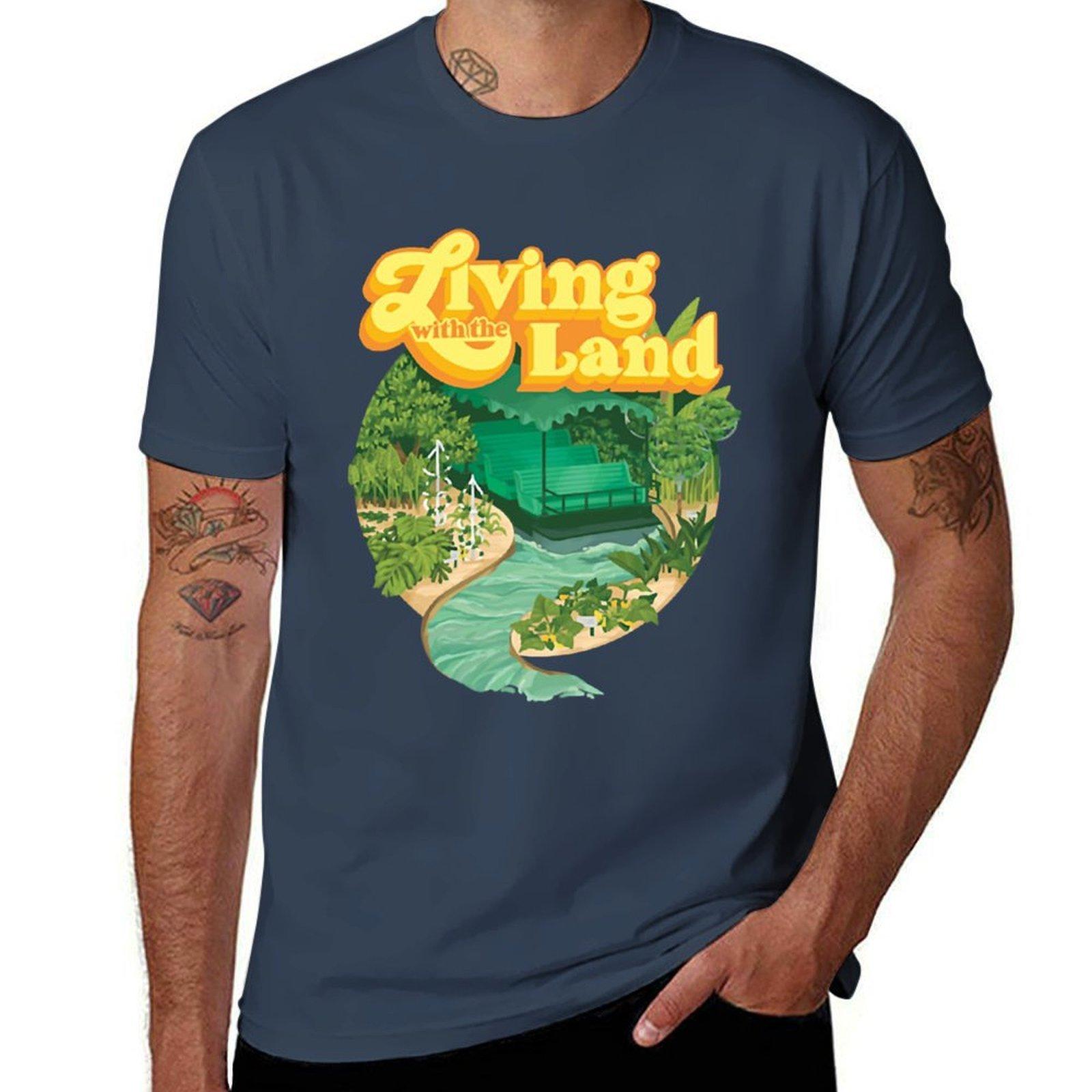 Living With the Land T-Shirt man t shirt heavy cotton man tshirt T-Shirt S
