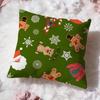 Christmas Cushion Cover Premium Comfort Reversible Pillow Cove -Two In One Design for Any Room & Car Interior