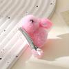 A Cute and Sweet Easter Bunny Hair Clips - Made of Feather Plush, Featuring A Warm 3D Bunny Design Suitable for Women