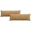 Sofa Cushions 2 Pieces Brown 120 X 40 Cm Cord Fabric