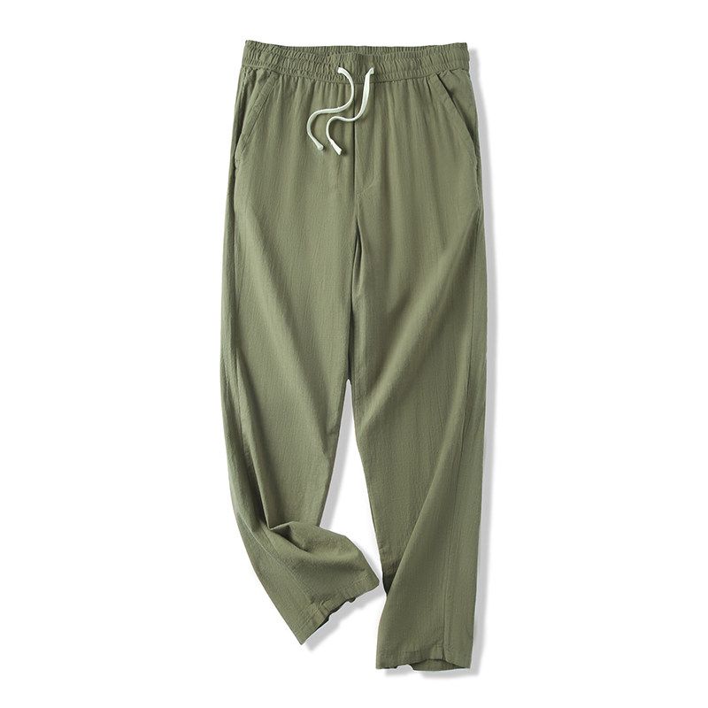 Slub Cotton Summer New Arrival Export Men Pants