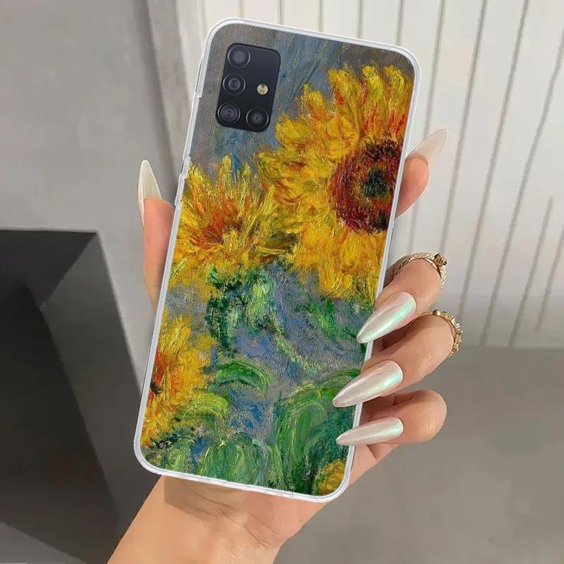 Van Gogh Oil Art Painting Phone Case for Samsung Galaxy A52 A32 A22 A12 A02S A50S A30S A10S Note 20 Ultra 10 Plus S10 A31 A20 A7