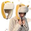 Cat Ear Balaclava Cold Proof Lamb Beanie Cute Ear-flapped Hat  Male