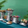 Stainless Steel Display Stand Cafeteria Display Tea Break Dessert Display Wedding Banquet and Cocktail Party Decorations Molds