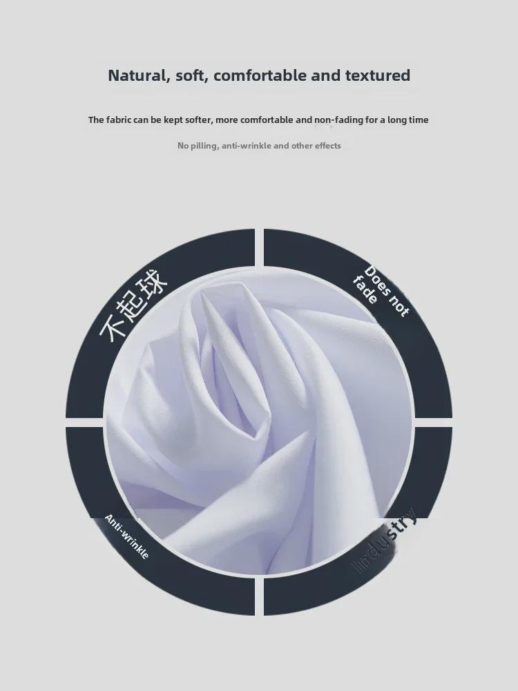 Men's Slim Fit Long Sleeve White Shirt - Korean Style, Non-Iron, Formal/Casual Professional Wear.