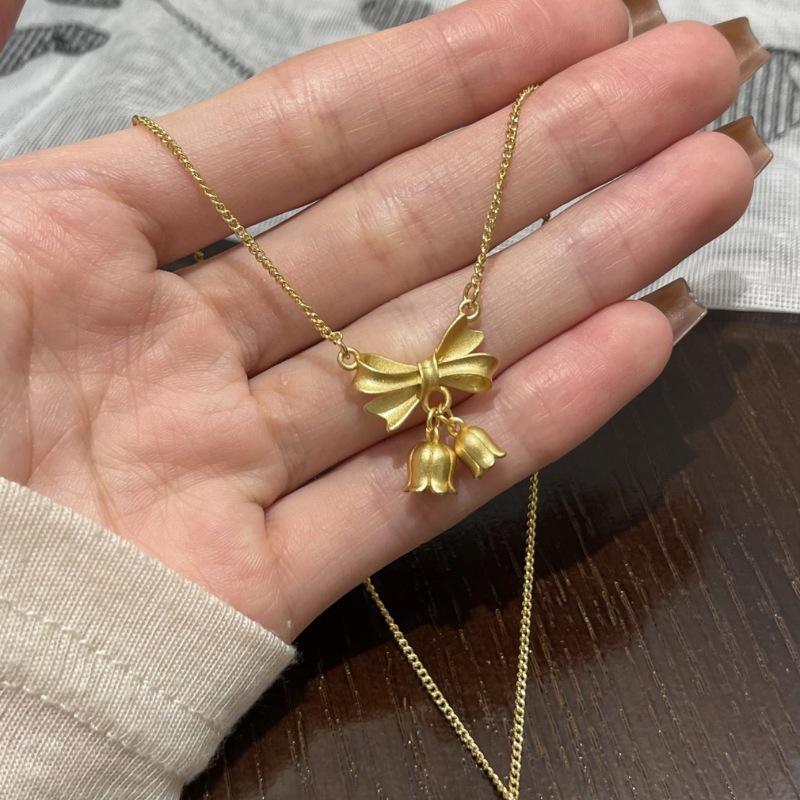 Ancient Style Lily of the Valley Exquisite Retro Necklace - Versatile Clavicle Chain
