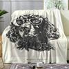 Portrait of a Puppy Throw Soft Flannel Throw Summer AC Blanket Lightweight Cool Nap Blanket for Sofa Bed Couch Travel