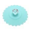 1PCS Lace Silicone Diamond Cup Lid Dustproof Leakproof Reusable Silicone Diamond  Seal Cover Thermal Insulation Cup Cover