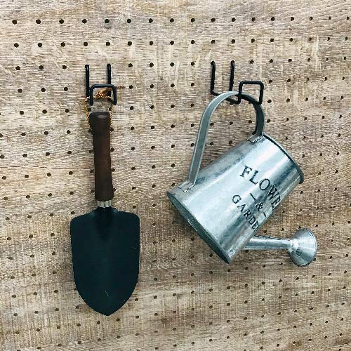 Double-bar Hook for Perforated Boards, Black, 90mm, P25 (1 Piece)