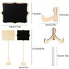 20PCS Elegant Mini Chalkboard Signs with Easel Stand - Perfect for Weddings, Parties, and Events - Includes Table Numbers