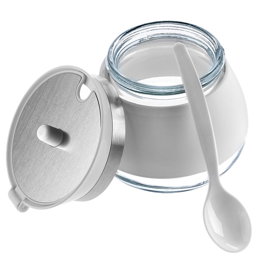 KADAX Zuckerdose Zuckerdose Mit Löffel Glasbehälter Mit Deckel