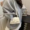 Solid Color Simple Temperament Handbag 2025 Summer New Versatile Ins Shoulder Messenger Bag Small Square Bag Korean Version of Women