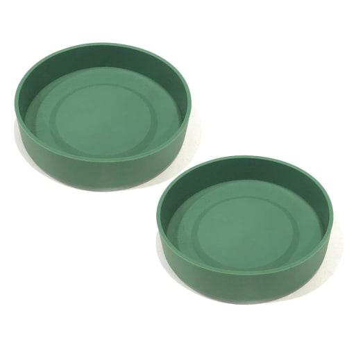 

Set of 2 Silicone Rubber Bottom Covers for Audio Fans, Non-Slip, Shockproof, and Scratch-Resistant, for 9cm Diameter Water Bottles, Moss Green, Protec