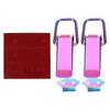 2pcs Universal Security Car Truck Hook Lock Clip Quick Release Purple