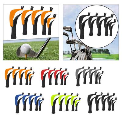 5 Stück Golfschlägerkopfhülle Golfschläger Schutzhülle Tragbare Golfholz-Kopfbedeckungen für Outdoor-Sportarten Männer Frauen Golfzubehör