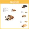 Lifelike Pvc French Bulldog Animal Figurine Cute Sleeping Dog Statue For Decor