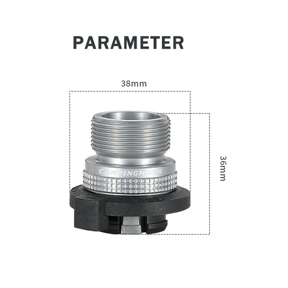 Propane Furnace to Cartridge Gastank Adaptor Outdoor Camping Picnic Stoves Accessory Aluminum Alloy Connector for Propane