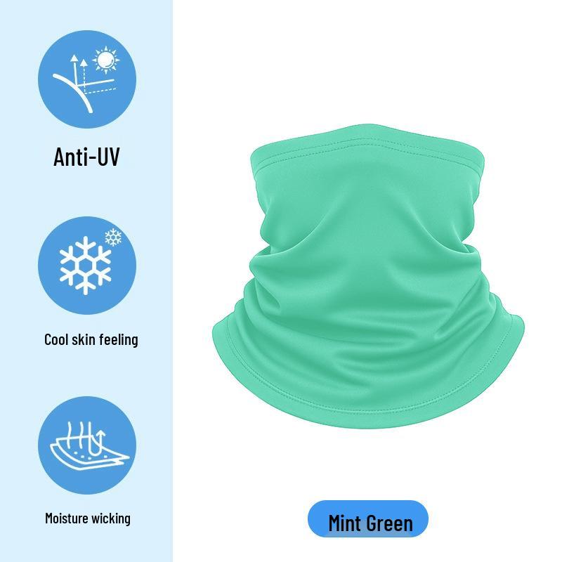 Dětský letní kreslený nákrčník z ledového hedvábí - UV ochrana a multifunkční šátek na hlavu pro cyklistiku