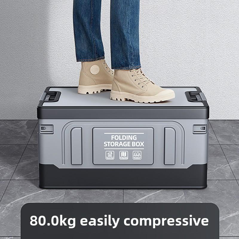 Outdoor Folding Storage Box, Multipurpose Organizer Box, Portable Large-capacity Camping Box, Car Trunk.