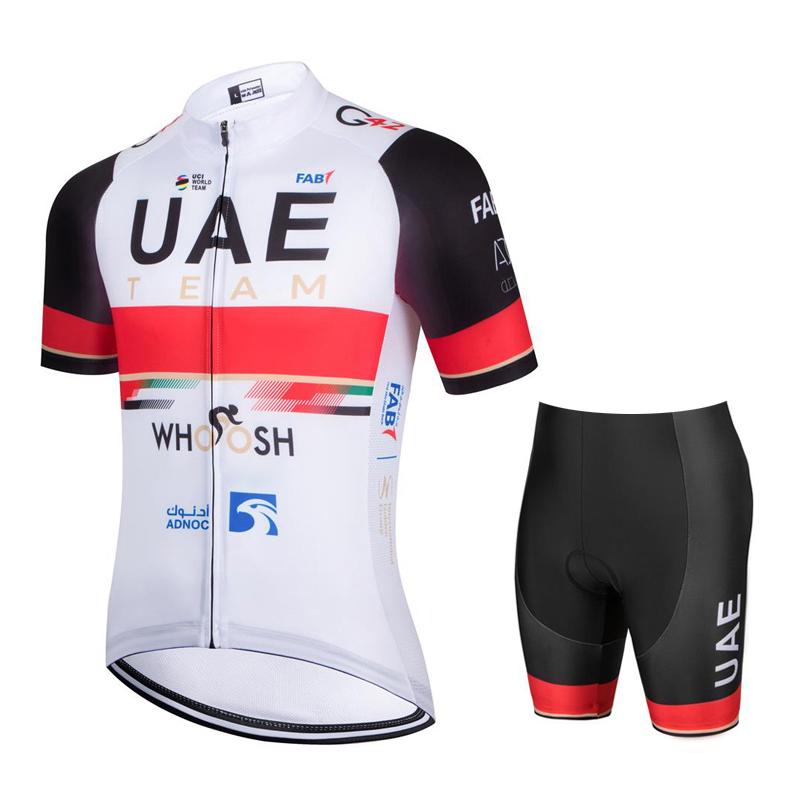 2025 UAE Team Maglia da Ciclismo a Manica Corta per Mountain Bike Set Maillot Ciclismo da Uomo Estiva Traspirante Abbigliamento da Ciclismo Asciugatura Rapida