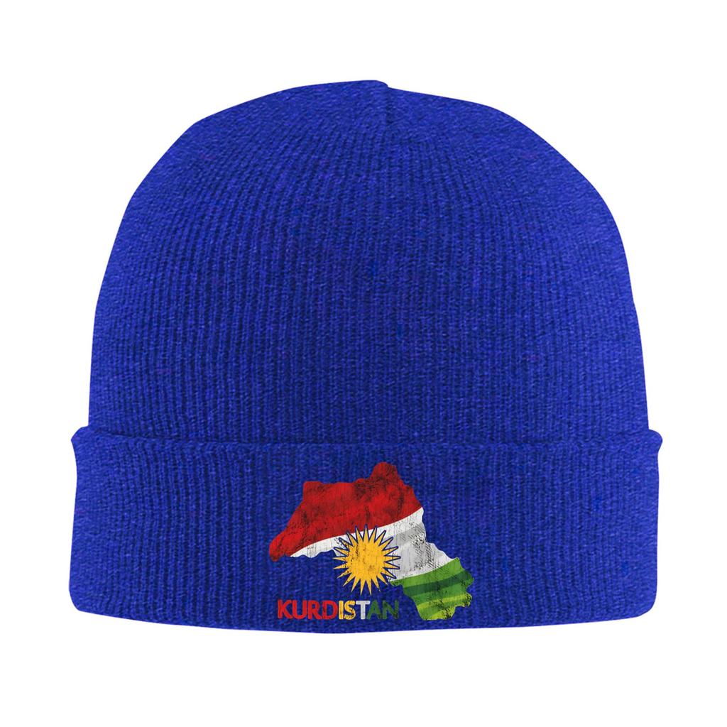Kurdistan Flag Beanie Hats  Bonnet Hats Men Women Hip Hop Kpop Knit Hat Autumn Graphic Thermal Elastic Caps