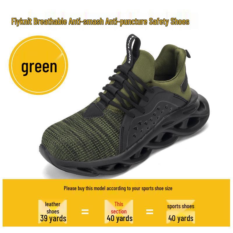 Men s Steel Toe Anti-Slip Work Shoes - Anti-Smash & Puncture Resistant