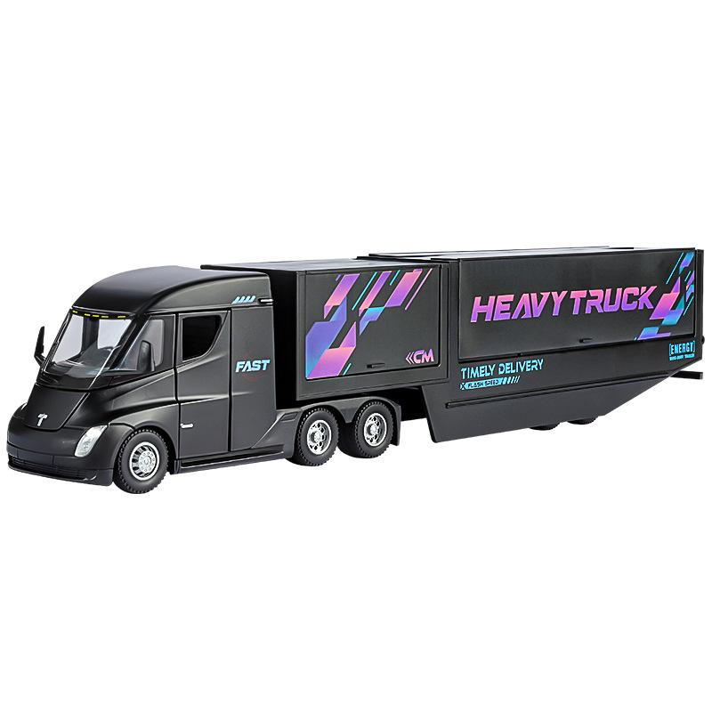 

1:32 Pull Container Truck Model Simulation Large Truck Alloy Truck Transport Car Boy Sound and Light Toy Car