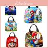 Mario Super Bros Lunch Bag Insulated Food Handbags Case For School Gifts Picnic