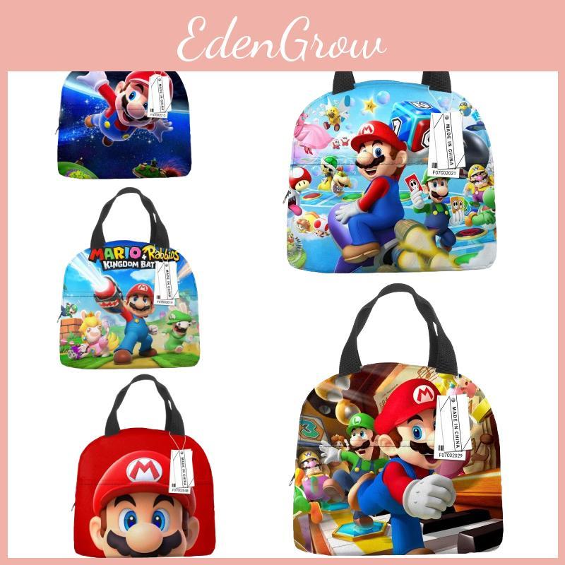 Mario Super Bros Lunch Bag Insulated Food Handbags Case For School Gifts Picnic