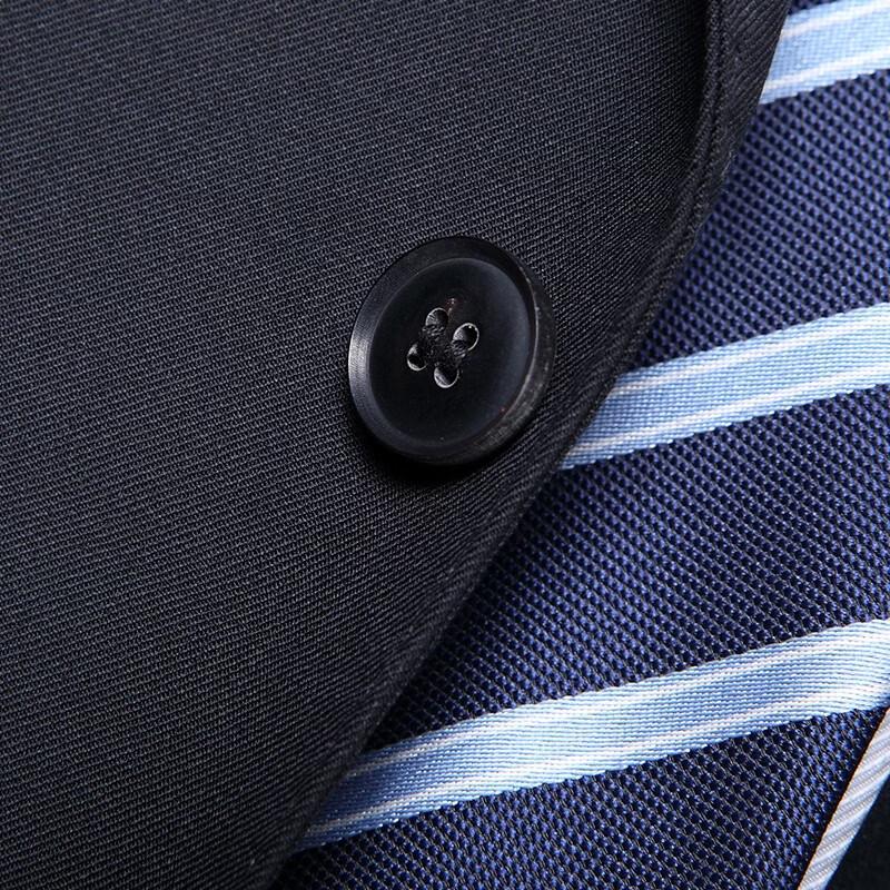Completo da Uomo Hengyuanxiang 100% Lana Pregiata Slim-Fit