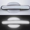 4 adesivi riflettenti per auto, maniglia della portiera, ciotola della portiera, antigraffio, resistente all'usura, micro-riflettente, protezione adesivo decalcomania