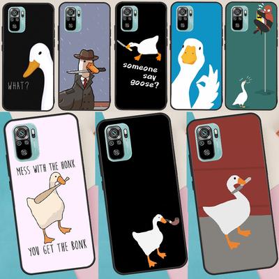 Cartoon Cute Goose Case For Xiaomi Redmi 12C 13C 14C 10C Redmi Note 13 Pro 14 12 11 9 10 9S 10S 11S 12S Cover