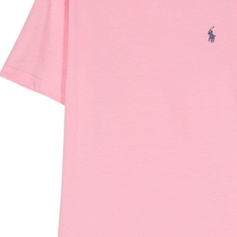 Polo Ralph Lauren Kids T-shirt Col Rond Imprimé Logo Manches Courtes Tops Enfants Rose 323832904-137