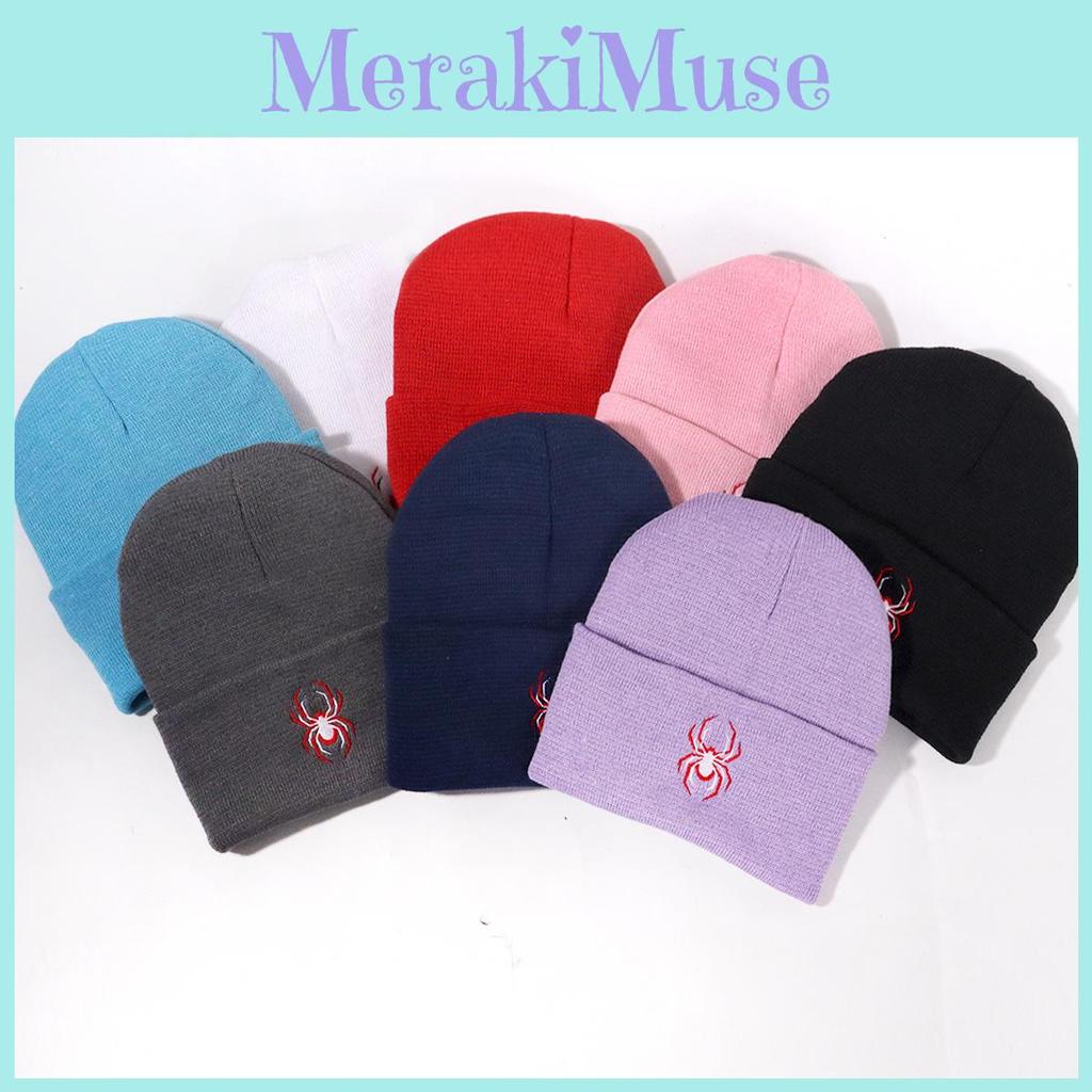 Inspired Spider Animal Embroidered Knit Hat For And Street Enthusiasts Fashion