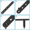 A84X-16 PCS Flat Straight Bracket Stainless Steel Mending Plate For Wood Metal Repair Joining Bracket For Furniture Wooden