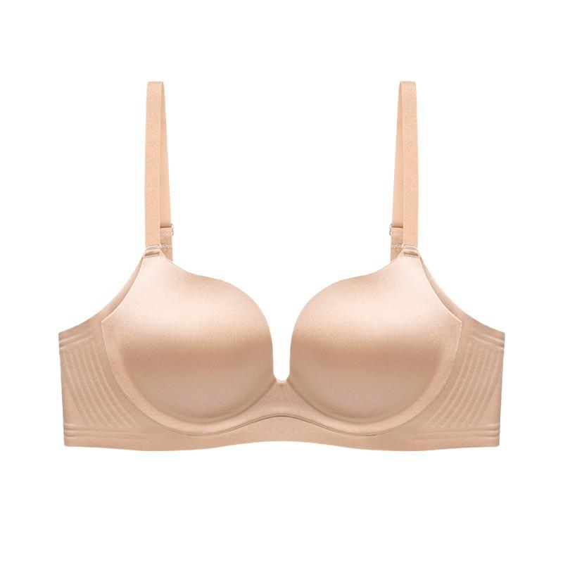 Premium sense seamless women gather comfortable smooth surface without steel ring soft support anti-sagging upper support bra